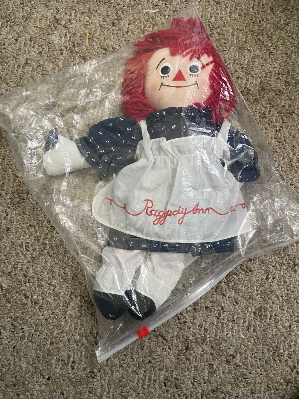 NWT Applause Raggedy Ann doll 15”, button eyes